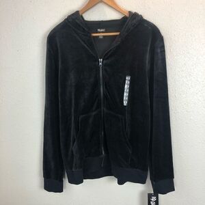 NWT PBX Basics Black Zipper Hoodie Size Medium